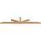 Ekena Millwork Kennewick Timber Gable Bracket, Western Red Cedar, 108"W x 22"H x 3 1/2"D x 3 1/2"F, 5/12 Pitch GBW108X22X0404KEN00SWR - alternate 5